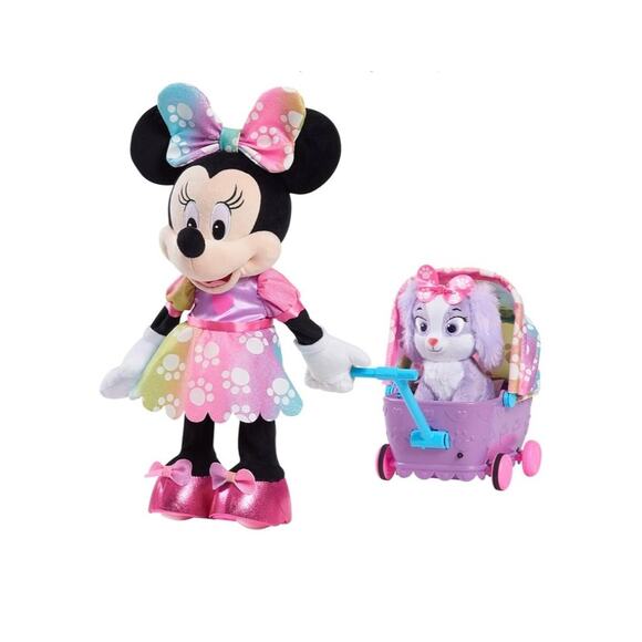 Interactive Minnie Mouse Talks, Sings and Walks pulling her Wagon - Picture 3 of 4